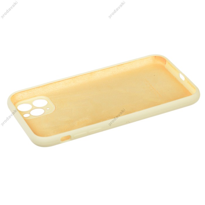 Чохол для iPhone 11 Pro Max Silicone Slim Full camera mellow yellow