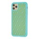 Чохол для iPhone 11 Pro Silicone Weaving бірюзовий