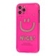 Чохол для iPhone 11 Pro Nice smile popsocket рожевий