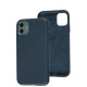 Чохол для iPhone 11 Leather classic Full indigo blue
