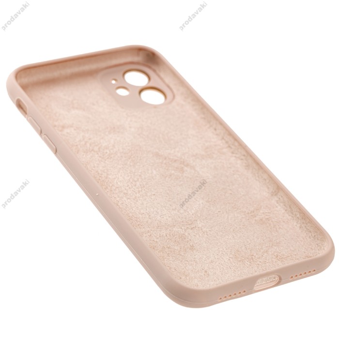 Чохол для iPhone 11 Silicone Full camera Lens рожевий пісок