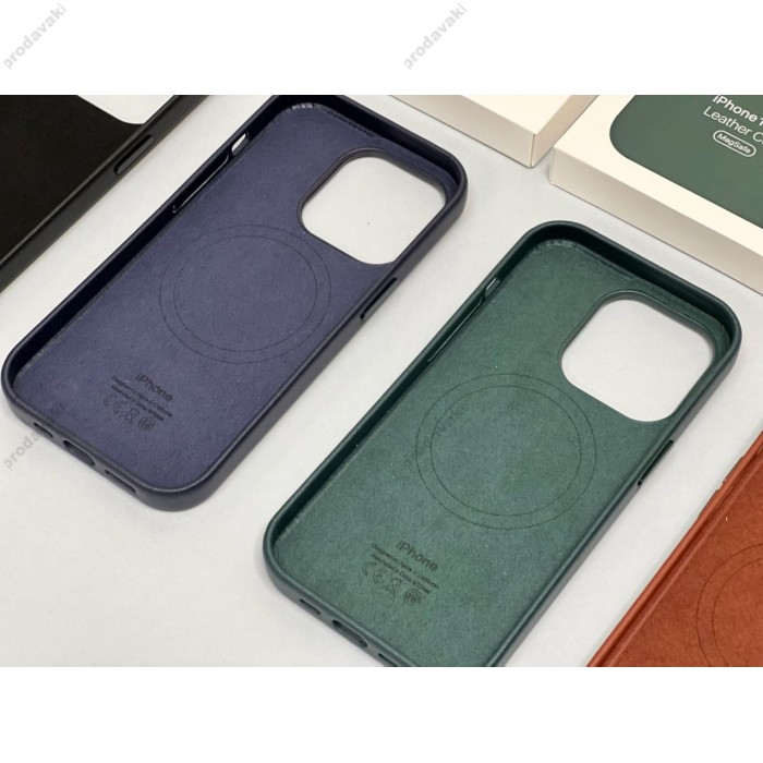Чохол для iPhone 11 Leather classic Full pine green