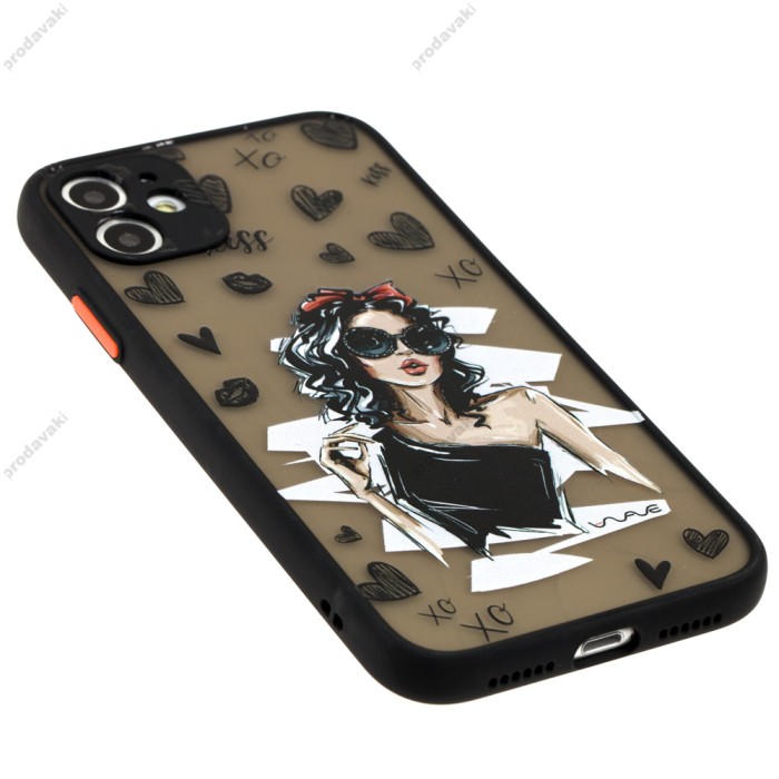 Чохол для iPhone 11 Wave Cartoon black dress