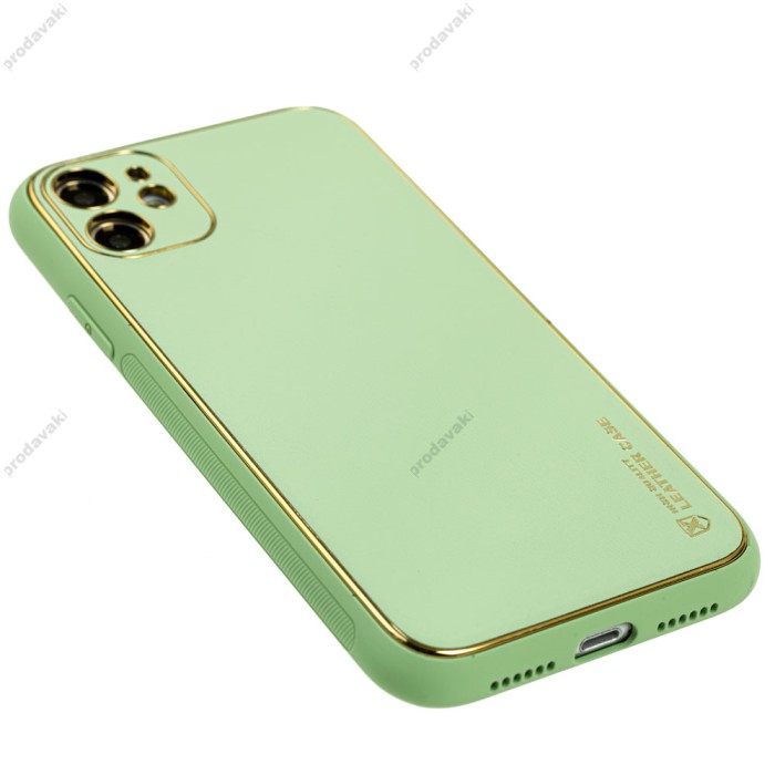 Чохол для iPhone 11 Leather Xshield pistachio