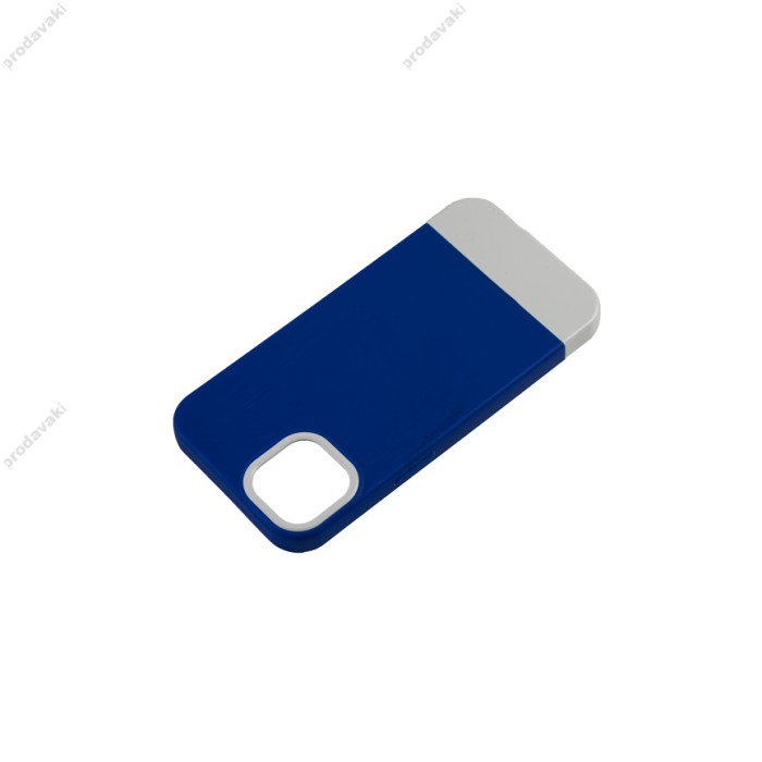 Чохол для iPhone 13 Bichromatic navy blue / white