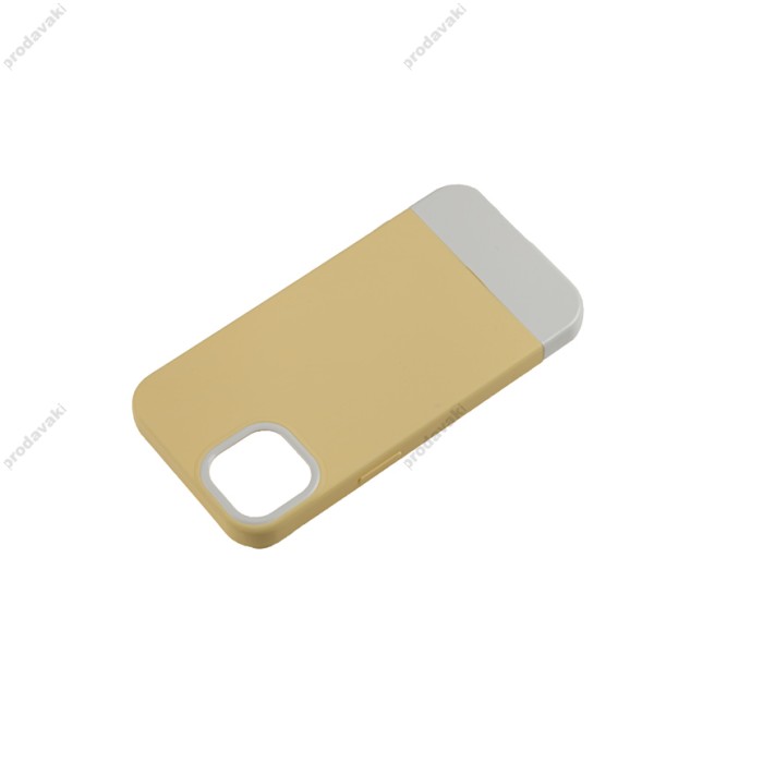 Чохол для iPhone 13 Bichromatic creamy-yellow/white
