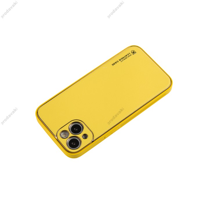 Чохол для iPhone 13 Leather Xshield yellow