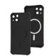 Чохол для iPhone 13 WAVE Silk Touch WXD MagSafe black