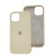 Чохол для iPhone 13 Silicone Full бежевий / antigue white