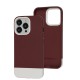 Чохол для iPhone 13 Pro Bichromatic wine/white