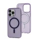 Чохол для iPhone 13 Pro Clear color MagSafe purple