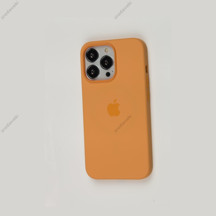 Чохол для iPhone 13 Pro MagSafe Silicone Full Size marigold