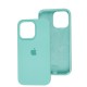 Чохол для iPhone 13 Pro Silicone Full бірюзовий / marine green