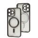 Чохол для iPhone 13 Pro Titanium Fibra Chrome MagSafe black