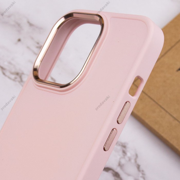 Чохол для iPhone 13 Pro Bonbon Metal style light pink