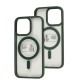 Чохол для iPhone 13 Pro Metal Bezel MagSafe зелений