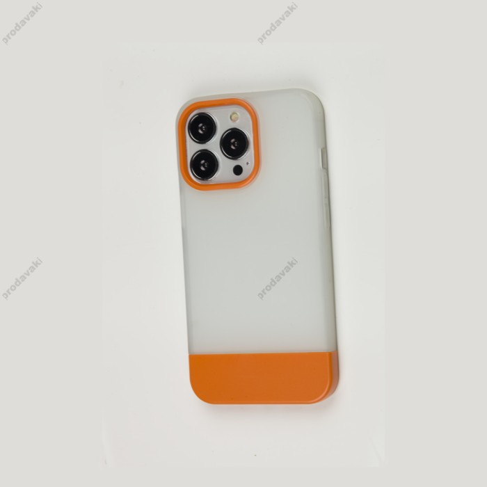 Чохол для iPhone 13 Pro Bichromatic matte/orange