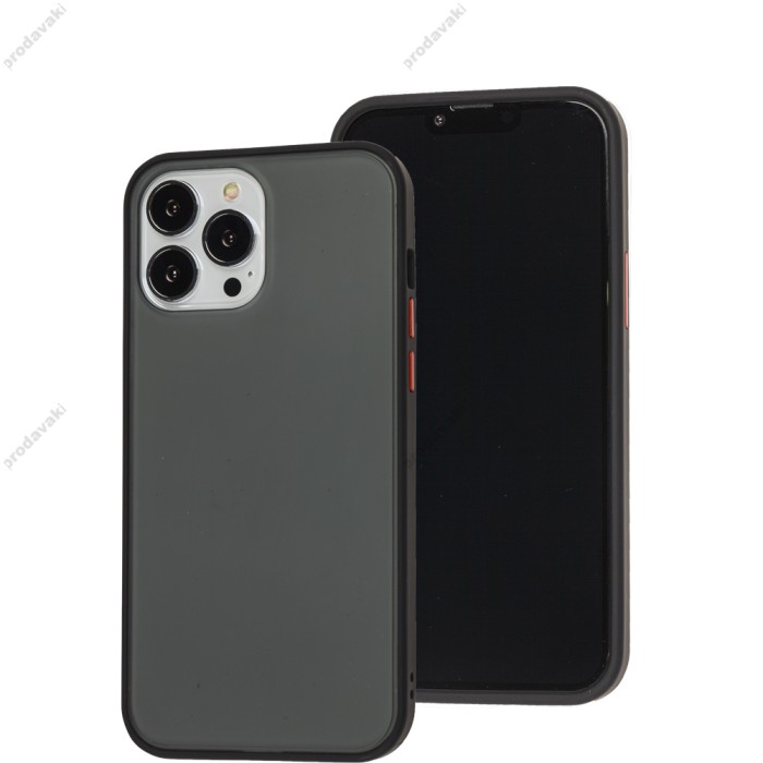 Чохол для iPhone 13 Pro Max LikGus Maxshield чорний/червоний