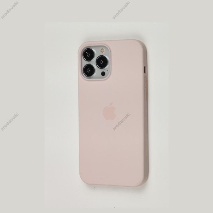 Чохол для iPhone 13 Pro Max MagSafe Silicone Full Size chalk pink