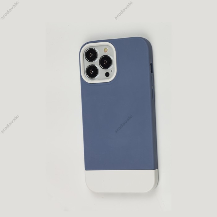 Чохол для iPhone 13 Pro Max Bichromatic blue/white