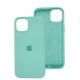 Чохол для iPhone 13 Silicone Full бірюзовий / marine green