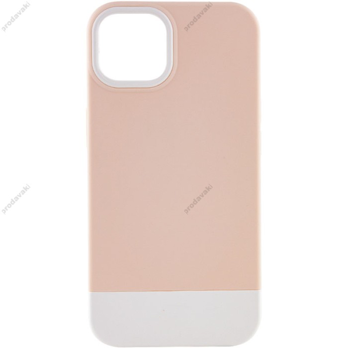 Чохол для iPhone 13 Bichromatic grey-beige / white