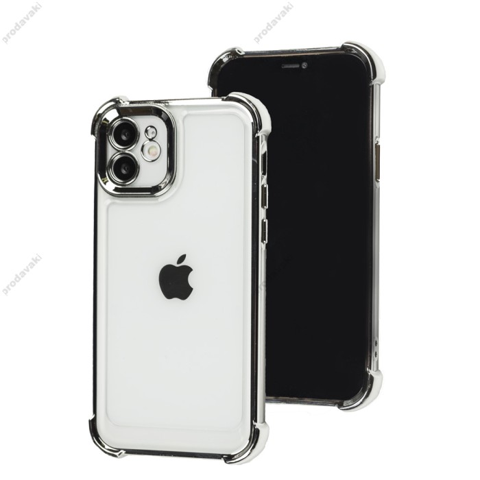 Чохол для iPhone 12 Armored color silver