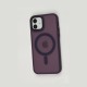 Чохол для iPhone 12 Cosmic Magnetic MagSafe bordo