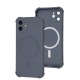 Чохол для iPhone 12 WAVE Silk Touch WXD MagSafe gray