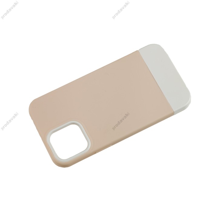 Чохол для iPhone 12 / 12 Pro Bichromatic grey-beige / white