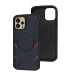 Чохол для iPhone 12/12 Pro MagSafe eco-leather + MagSafe popSocket midnighte blue