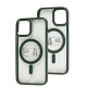 Чохол для iPhone 12 / 12 Pro Metal Bezel MagSafe зелений