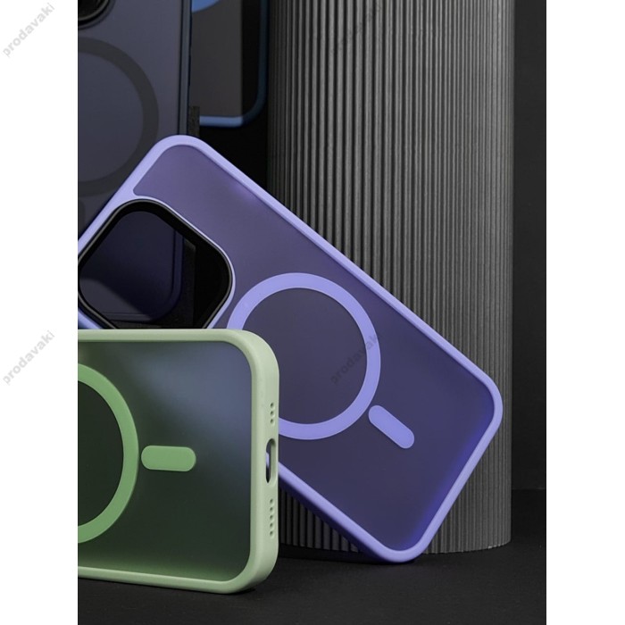 Чохол для iPhone 12 / 12 Pro WAVE Matte Insane MagSafe sierra blue