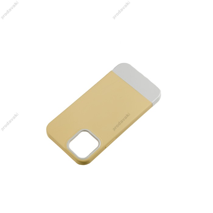 Чохол для iPhone 12 / 12 Pro Bichromatic creamy-yellow / white