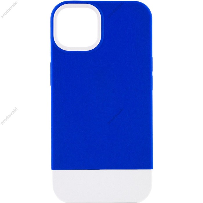 Чохол для iPhone 12/12 Pro Bichromatic navy blue/white