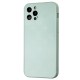 Чохол для iPhone 12 Pro glass LV бірюзовий