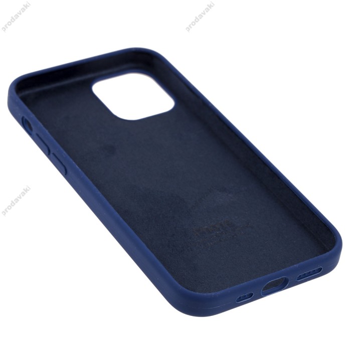 Чохол для iPhone 12/12 Pro Silicone Full синій / deep navy
