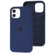 Чохол для iPhone 12/12 Pro Silicone Full синій / deep navy
