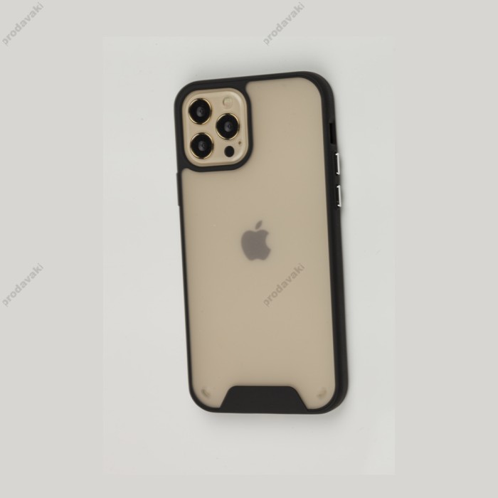 Чохол для iPhone 12 / 12 Pro Space transparent / чорний