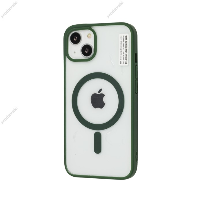 Чохол для iPhone 12/12 Pro Color MagSafe green