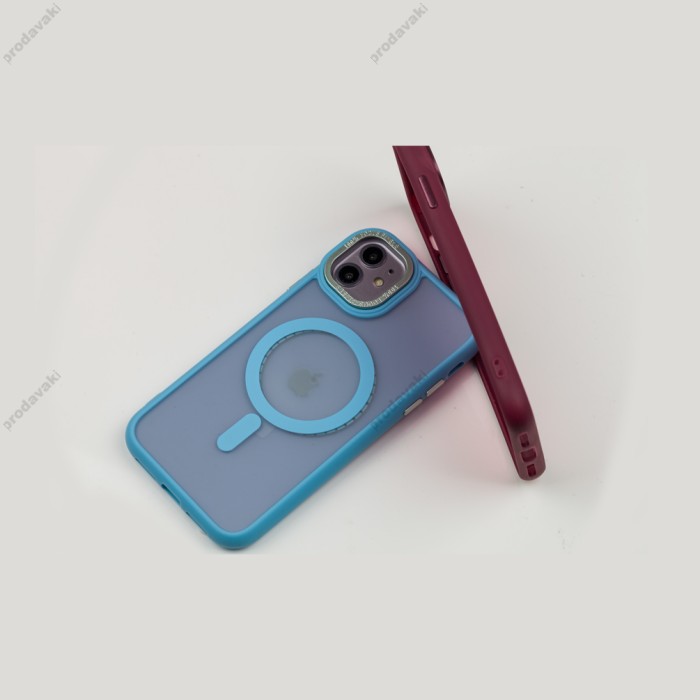 Чохол для iPhone 12 / 12 Pro Space color MagSafe рожевий