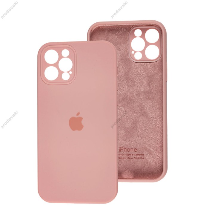 Чохол для iPhone 12 Pro Silicone Slim Full camera pink sand