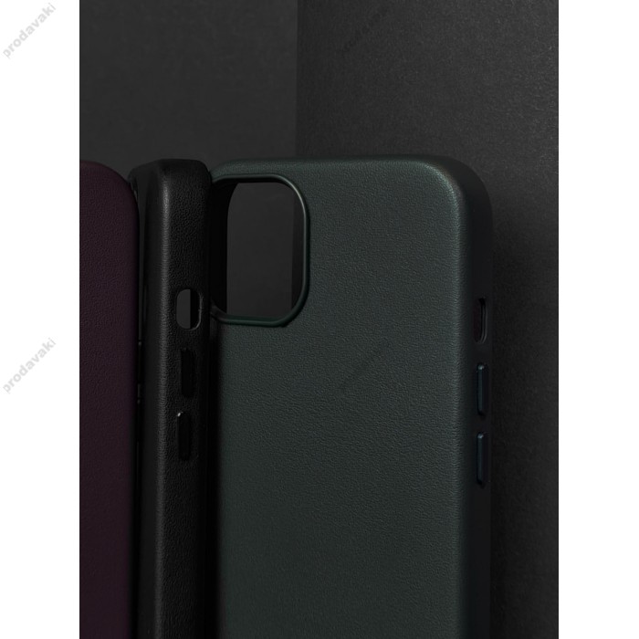 Чохол для iPhone 12 Max WAVE Premium leather MagSafe black