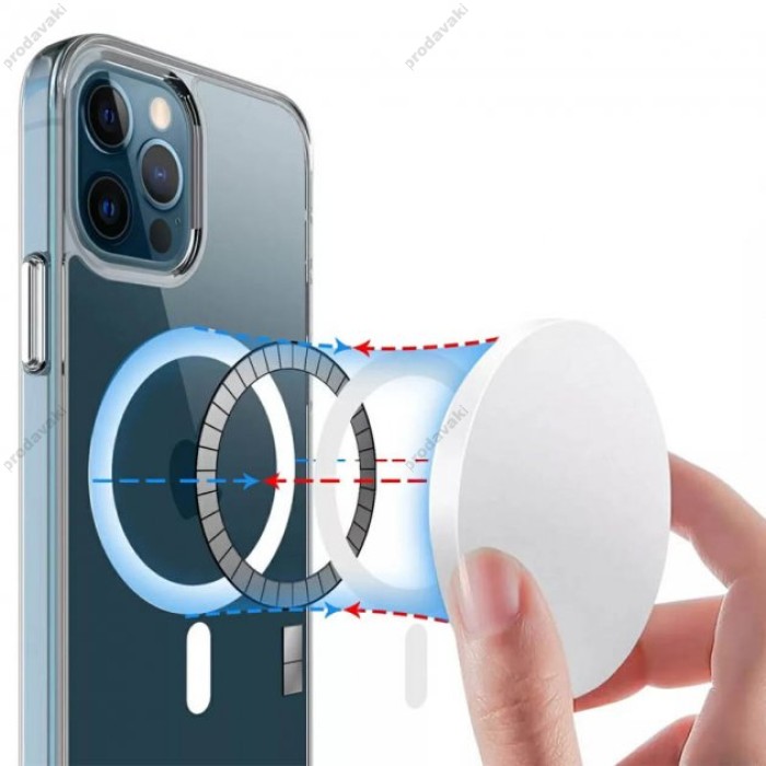 Чохол для iPhone 12 Pro Max Space case MagSafe прозорий