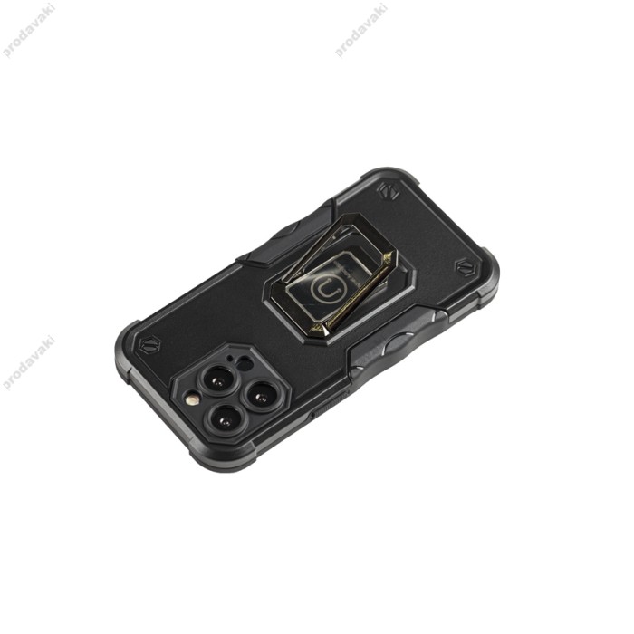 Чохол для iPhone 12 Pro Max Armor Magnet Ring чорний
