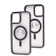 Чохол для iPhone 12 Pro Max Metal Bezel MagSafe deep purple