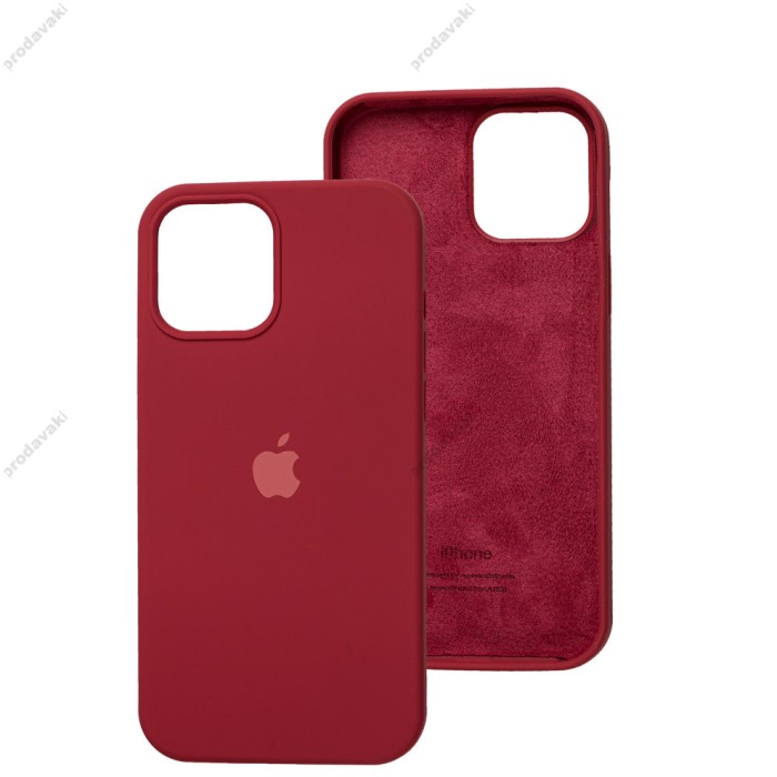 Чохол для iPhone 12 Pro Max Silicone Full червоний / rose red