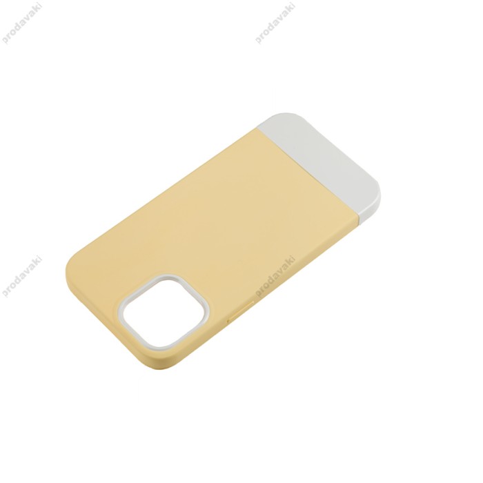 Чохол для iPhone 12 Pro Max Bichromatic creamy-yellow/white