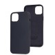 Чохол для iPhone 15 Plus WAVE Premium leather MagSafe ink