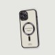 Чохол для iPhone 12 Pro Max Fibra Chrome MagSafe dark purple
